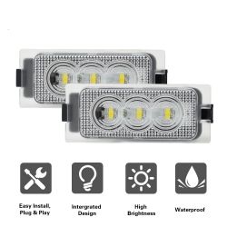 Pack módulos de iluminación de matrícula LED Ford Edge (2007-2014) y Ford Escape (2008-2012) - 3 LED de matrícula