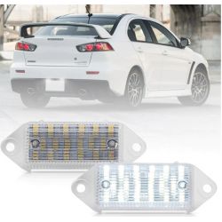 LED plate lights - Mitsubishi Lancer LED Evo X / Evolution - 2003 - 2016 - LED license plate