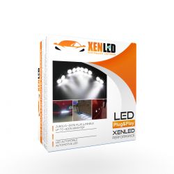 Daytime running light pack 10 LED spotlights - x10 mini spotlights 20mm - 12 / 24V - 20W - Management box included