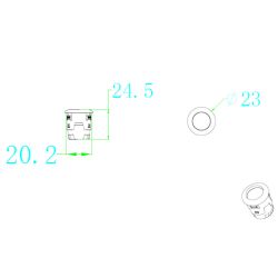 Tagfahrlichtpaket 10 LED-Scheinwerfer – x10 Mini-Scheinwerfer 20 mm – 12/24 V – 20 W – inklusive Managementbox