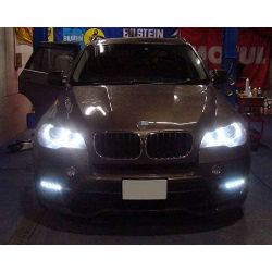 (10-14) LCI BMW E70 X5 Pair of Integrated Front Bumper LED Daytime Running Lights - Grilles Included