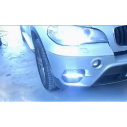 (10-14) LCI BMW E70 X5 Pair of Integrated Front Bumper LED Daytime Running Lights - Grilles Included