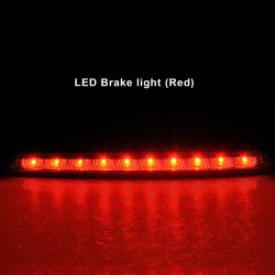 Troisième feux Stop LED - SCIROCCO à partir de 2008 avec 10 LED rouges - Feux Stop LED sans erreur OBC ODB
