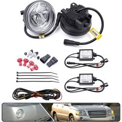 LED Fog lights + Daytime running lights Subaru + Toyota HIGHLANDER, PRIUS - Plug&Play without OBC OBC error