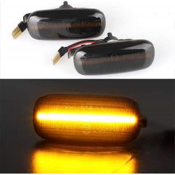 Audi A2, A3 8L, A4 B5, A6 4B, A8 4D and TT 8N LED turn signal repeaters - Smoke Version - CANBUS side without OBC error