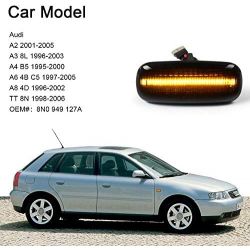 Audi A2, A3 8L, A4 B5, A6 4B, A8 4D and TT 8N LED turn signal repeaters - Smoke Version - CANBUS side without OBC error