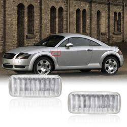 2x Audi A2, A3, A4, A6, A8 and TT side repeater lenses - Clear Version - Side indicator