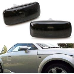 2x Audi A2, A3, A4, A6, A8 and TT side repeater lenses - Smoke Version - Side indicator