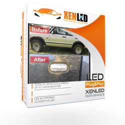 2 indicatori di direzione LED Land Rover Discovery, Freelander e Defender - Versione trasparente - la coppia - Ripetitori