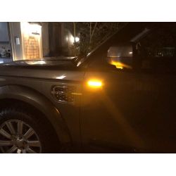 2x Land Rover Discovery 3 & 4, Freelander 2 und Range Rover Sport LED-Seitenblinker – Rauchversion – das Paar