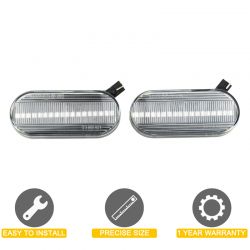 2x Volkswagen, Audi, Seat, Skoda and Ford LED side indicators - Clear Version - Repeater