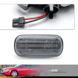 2x Clignotant latéraux LED Audi A4/S4/RS4, TT 8J, A3 8P, A6/S6, C5 et A8 D3 - Version Claire - Répétiteurs - CANBUS