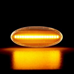 Indicatori di direzione LED intelligenti Forfour Renault Koleos Nissan Cube, Juke, Leaf, Micra, Qashqai, X-Trail - trasparente