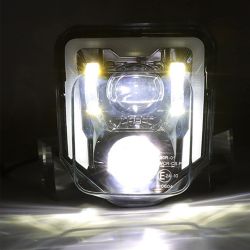 LED-Scheinwerfer Husqvarna FE 250, 350, 450, 501, TE 250i, 300i, FC, TC, MX IP67 Canbus 78W mit Abdeckung - XENLED - 4600Lms