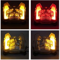 Luces traseras LED Yamaha Yamaha MT09, FZ09, MT-09, FZ-09, 2017 a 2020 Luces de freno/laterales + intermitentes - Homologados