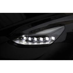 2x TESLA Model 3 and Y 2019 to 2021 LED Headlights - Full Scrolling LED - Right and Left