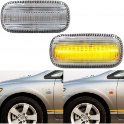 2x Honda Civic, Accord, Fit Jazz, Odyssey, Stream, City, CR-V LED Ripetitore indicatori di direzione - Trasparente