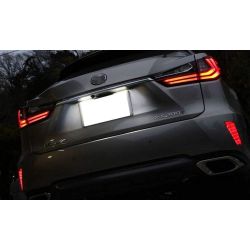 2x Lexus CT200h NX200t NX300h RX350 RX450h LED plate lights - LED license plate