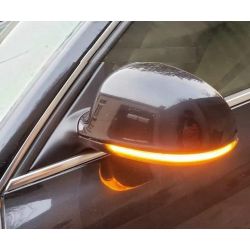 2 indicatori di direzione a LED a scorrimento per specchietti VW Golf 5/GTI, Jetta, Passat, Eos - Versione trasparente dinamica