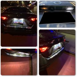 2x LED plate lights Dacia Duster, Nissan Altima Serena Suzuki Landy - LED license plate