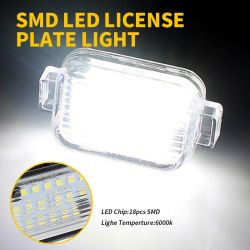 2x Éclairages plaque LED Mazda 3 Hayon et Mazda 6 - Plaque d'immatriculation LED
