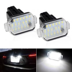 2x Mazda 3 Schrägheck und Mazda 6 LED-Kennzeichenbeleuchtung - LED-Kennzeichen