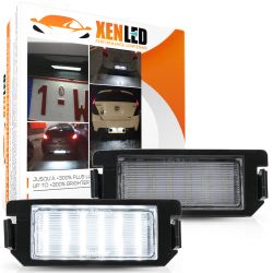 2x Éclairages plaque LED Kia RIO / SOUL / PICANTO - Hyundai i20 Veloster - Plaque d'immatriculation LED