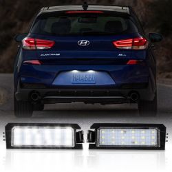 2x LED-Kennzeichenbeleuchtung Hyundai Hyundai i30 Tucson Veloster, Kia Rio Niro K5 K7 Cadenza