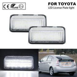 2x Éclairages plaque LED Toyota Prius, Alphard, Vellfire - Plaque d'immatriculation LED