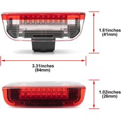 2x Moduli LED per illuminazione porte VOLKSWAGEN SKODA SEAT PORSCHE AUDI - FULL LED PLUG&PLAY