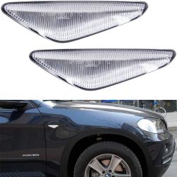 BMW ORIGINAL LOOK LED side indicators BMW E70 X5, E71 E72 X6 and F25 X3 - Clear version - the pair