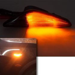 BMW ORIGINAL LOOK LED side indicators BMW E70 X5, E71 E72 X6 and F25 X3 - Smoked version - the pair