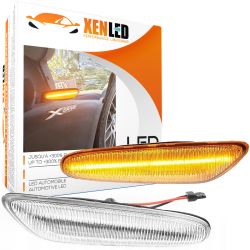 2x LED blinklys BMW* Serie 1 E81 E82, 3 E46 E90 E91 E92, 5 E60 E61, X1 E84 X3 E83 - Klar - Par