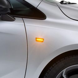 2 indicatori di direzione a LED Opel Corsa D, Astra H/J, Adam, Zafira, Insignia e Chevrolet Cruze Aveo - Versione trasparente