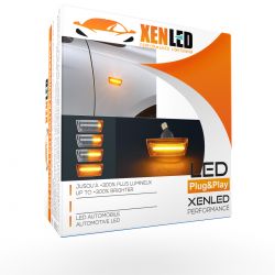 2x scrollende LED-Blinker für Opel Corsa D, Astra H/J, Adam, Meriva, Insignia und Chevrolet Cruze Aveo, Orlando – klare Version