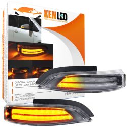 2 intermitentes LED de desplazamiento para espejos Toyota Yaris, Auris, Camry, Prius, Corolla y Verso - Versión clara