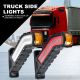 2x Luces de posición laterales + Indicador LED dinámico para camión, autocaravana, autobús, barco, remolque 12V-24V