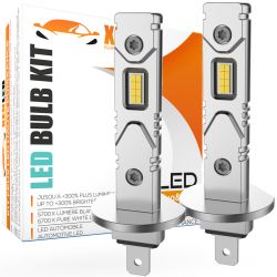 2x ampoules H1 LED Tiny1 Ultima 2200Lms réels 11W CANBUS - XENLED - voiture moto - ratio 1:1 - plug&play