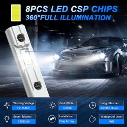 1x ampoules H1 LED Tiny1 Ultima 2200Lms réels 11W CANBUS - XENLED - voiture moto - ratio 1:1 - plug&play