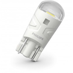 2x W5W LED Ultinon Pro3000 Blanco Frío 6000K - Philips - 11961U30CWB2 - T10