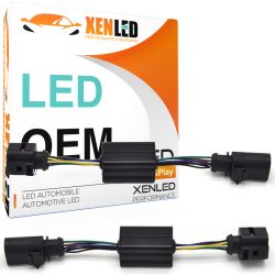 2x dynamic rear light adapters compatible with Audi* A5 8T 2007-2018 - Semi-dynamic LED conversion