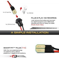 2x Ford Edge, Mazda MX5 / Protege / MPV / Tribute LED luces de matrícula - LED matrícula CANBUS Plug&Play