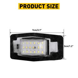 2x Ford Edge, Mazda MX5 / Protege / MPV / Tribute LED luces de matrícula - LED matrícula CANBUS Plug&Play