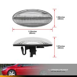 DYNAMISCHE SCROLLENDE LED-Anzeigen mit klarer Wiederholung, Peugeot 206 206CC / 407 / 607, Citroën, Toyota