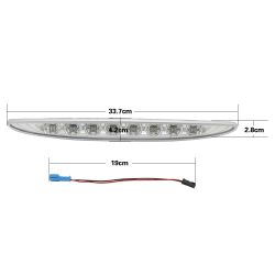 Third LED Stop Lights - MINI R50 R53 2002-2006 with 8 red LEDs for R50 R53 first generation - CHROME
