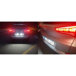 2x Hyundai Tucson and IX35 LED plate lights - 2015 to 2018 - LED license plate