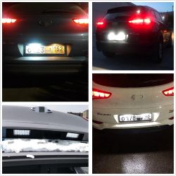 2x Éclairages plaque LED Hyundai Tucson et IX35 - 2015 à 2018 - Plaque d'immatriculation LED