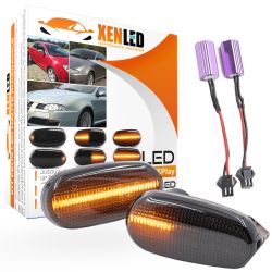 SCROLLENDE LED-Blinker Alfa Romeo 147 / GT / Mito - Fiat Bravo 2 - Geräuchert - DYNAMISCHE Seitenblinker