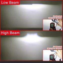 2x Fari Bi-LED 80W X-Turn Retrofit Universali + DRL + Indicatori di direzione - Brakcet Hella - 5500 Lumen - 3"