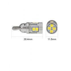 2 x BOMBILLAS W5W Canbus XLED serie XENLED - 520Lms - 12 LEDs XENLED - T10 - 10-36Vdc - 3.2W - 260mA